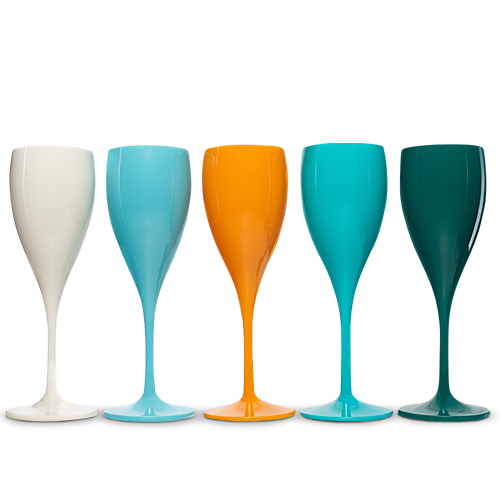 Цветные пластиковые бокалы VINOACCS